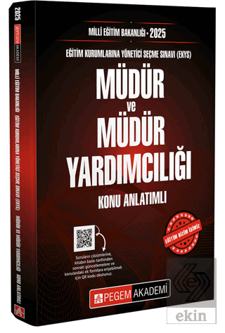 2025 Milli Eğitim Bakanlığı (EKYS) Müdür Ve Müdür Yardımcılığı Konu An