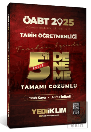 2025 ÖABT Tarih Öğretmenliği Tamamı Çözümlü Eşsiz 5 Deneme