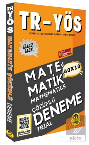 2025 TR YÖS Matematik 40X10 Çözümlü Deneme