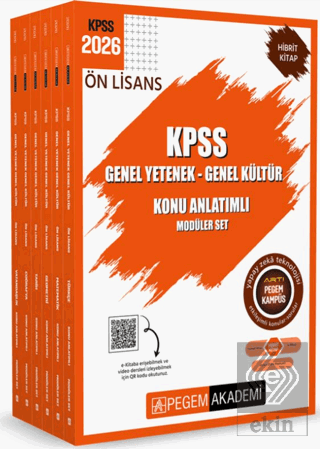 2026 KPSS Ön Lisans Konu Anlatımlı Modüler Set Genel Yetenek Genel Kül