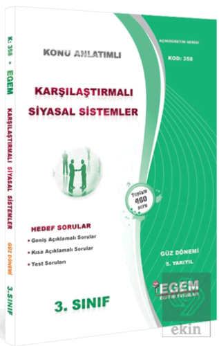 3. Sınıf 5. Yarıyıl Karşılaştırmalı Siyasal Sistem