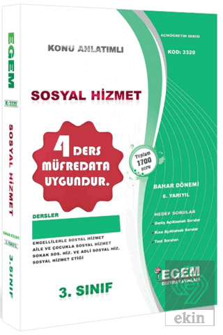 3. Sınıf 6. Yarıyıl Konu Anlatımlı Sosyal Hizmet