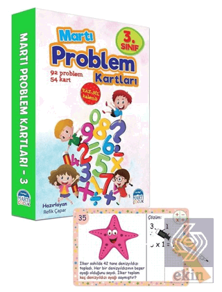 3. Sınıf Problem Kartları - Yaz Sil Kalemli