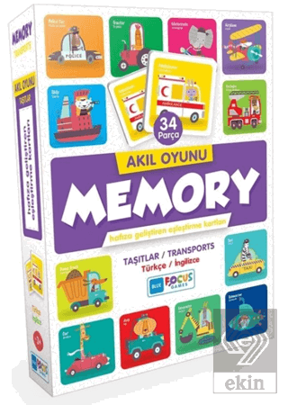 34 Parça Memory Taşıtlar Akıl Oyunu