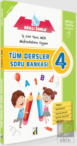 4. Sınıf Akıllı Damla Tüm Dersler Soru Bankası