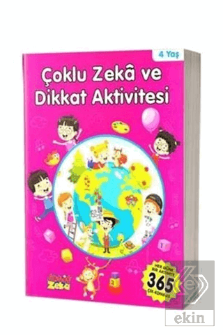 4 Yaş Çoklu Zeka ve Dikkat Aktivitesi - Pembe Kita