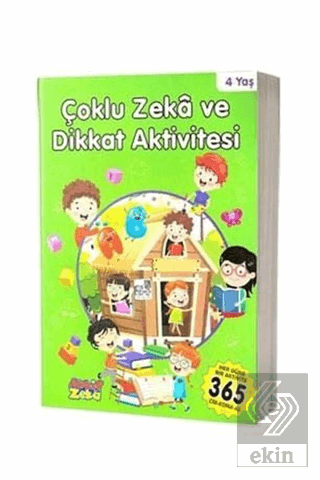 4 Yaş Çoklu Zeka ve Dikkat Aktivitesi - Yeşil Kita