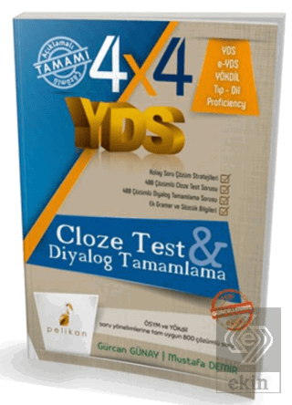 4x4 YDS Cloze Test ve Diyalog Tamamlama