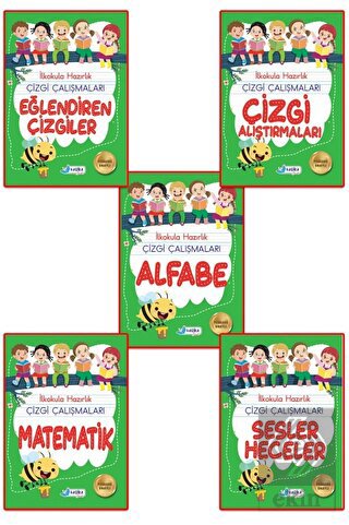 5-6 Yaş Çizgi Çalışmaları Seti - 5 Kitap