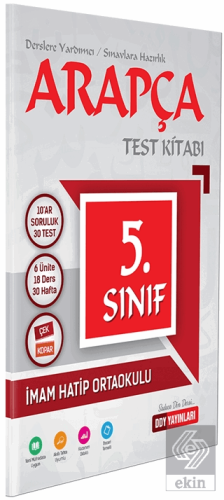 5. Sınıf Arapça Test Kitabı