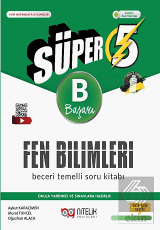 5. Sınıf Süper Fen Bilimleri Beceri Temelli Soru Kitabı (B)