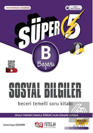 5. Sınıf Süper Sosyal Bilimler (B) Beceri Temeli Soru Kitabı