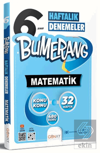 6. Sınıf Bumerang 32 Haftalık Matematik Denemeleri