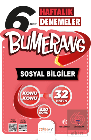 6. Sınıf Bumerang 32 Haftalık Sosyal Bilgiler Dene