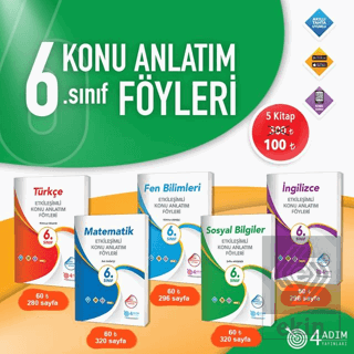 6.Sınıf Etkileşimli Konu Anlatım Föyleri Seti (5 D