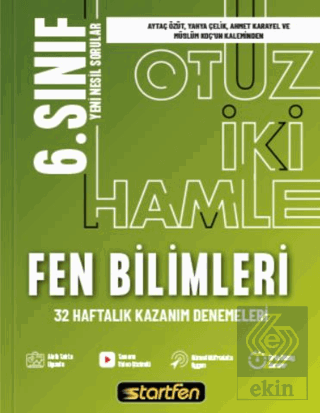 6. Sınıf - Fen Bilimleri 32 Hamle Kazanım Denemele