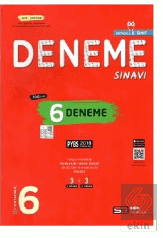 6. Sınıf PYBS 6 Deneme Sınavı