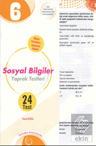 6.Sınıf Sosyal Bilgiler Yaprak Testleri