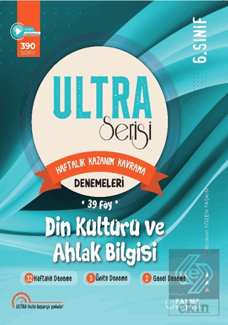 6. Sınıf Ultra Serisi Din Kültürü ve Ahlak Bilgisi Denemeleri 39 Föy