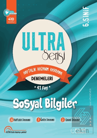 6. Sınıf Ultra Serisi Sosyal Bilgiler Denemeleri 41 Föy