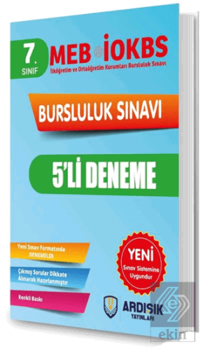 7. Sınıf 2025 Bursluluk Deneme Sınavı