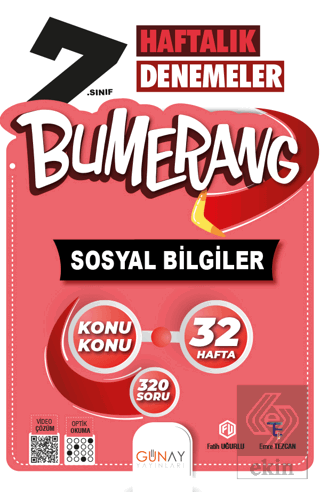 7. Sınıf Bumerang 32 Haftalık Sosyal Bilgiler Dene