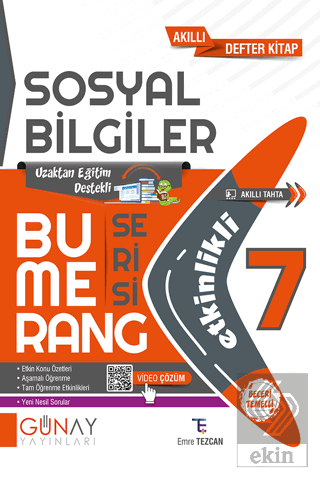 7. Sınıf Bumerang Serisi Etkinlikli Sosyal Bilgile