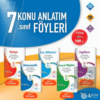 7. Sınıf Etkileşimli Konu Anlatım Föyleri Seti