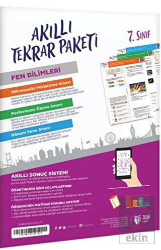 7. Sınıf Fen Bilimleri Akıllı Tekrar Paketleri