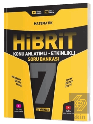 7. Sınıf Matematik HİBRİT Konu Anlatımlı Etkinlikli Soru Bankası