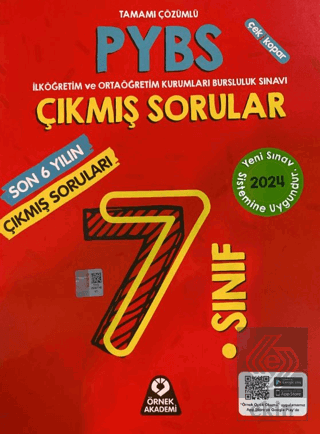 7. Sınıf PYBS Son 6 Yılın Çıkmış Soruları