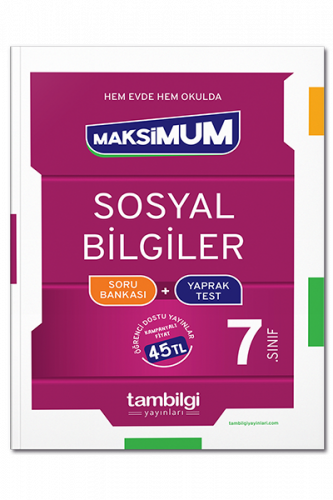 7. Sınıf Sosyal Bilgiler Soru Bankası + Yaprak Tes