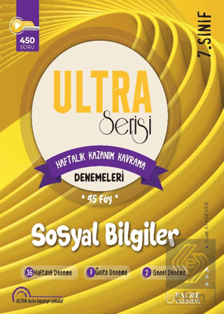 7. Sınıf Ultra Serisi Sosyal Bilgiler Denemeleri 45 Föy