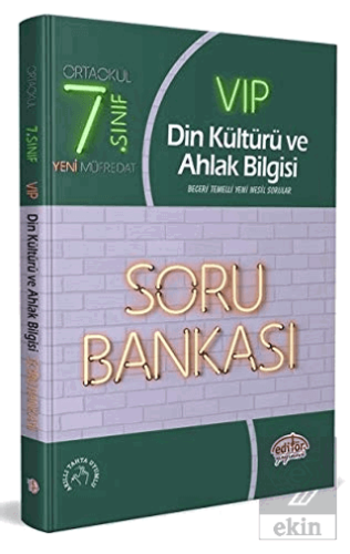 7. Sınıf VIP Din Kültürü ve Ahlak Bilgisi Soru Ban