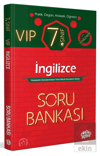 7. Sınıf VIP İngilizce Soru Bankası