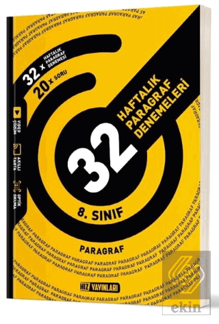 8.Sınıf 32 Haftalık Paragraf Denemeleri