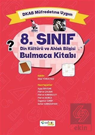 8. Sınıf Din Kültürü ve Ahlak Bilgisi Bulmaca Kita