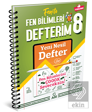 8. Sınıf Fenito Fen Bilimleri Defterim Arı Yayıncı