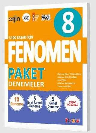 Fenomen 8.Sınıf Tüm Dersler Paket 10 Denemeler