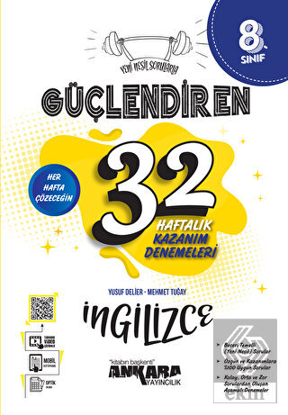 8. Sınıf Güçlendiren 32 Haftalık İngilizce Kazanım