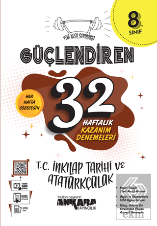 8. Sınıf Güçlendiren 32 Haftalık T.C İnkılap Tarih