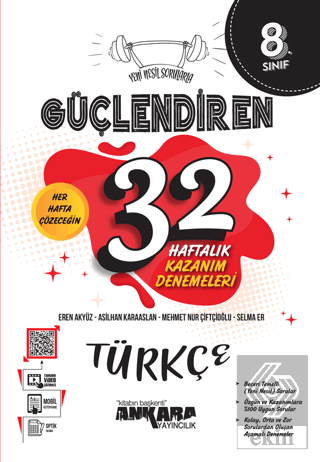 8. Sınıf Güçlendiren 32 Haftalık Türkçe Kazanım De