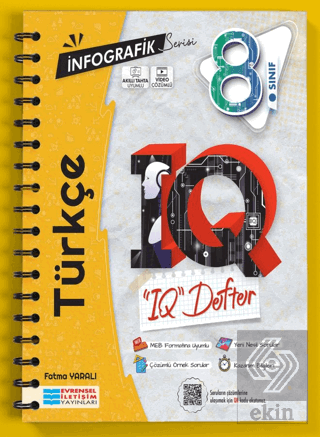 8. Sınıf İnfografik Serisi Türkçe IQ Defter Evrens