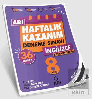 8. Sınıf İngilizce Arı Haftalık Kazanım Deneme