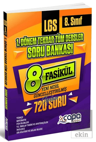 8. Sınıf LGS 1. Dönem Tekrar Tüm Dersler Soru Bank