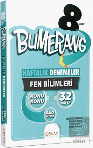 8. Sınıf LGS Bumerang 32 Haftalık Fen Bilimleri De