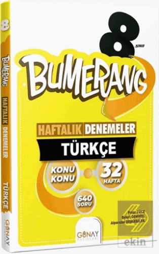 8. Sınıf LGS Bumerang 32 Haftalık Türkçe Denemeler