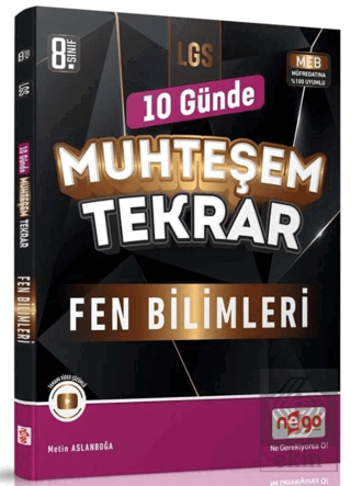 8. Sınıf LGS Fen Bilimleri 10 Günde Muhteşem Tekra