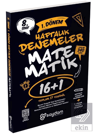 8. Sınıf LGS Matematik 1. Dönem 16+1 Haftalık Kaza