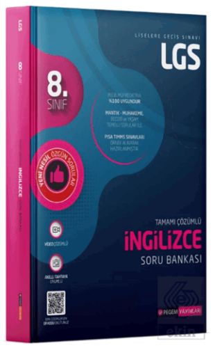 8. Sınıf LGS Tamamı Çözümlü İngilizce Soru Bankası